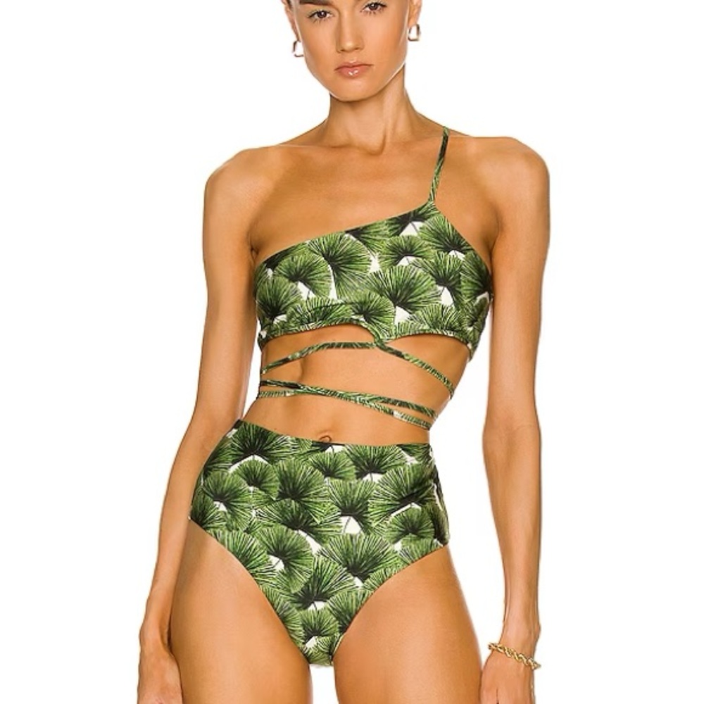 NWT Agua by Agua Bendita Magenta Palma Mangle Dia Bikini Bottoms